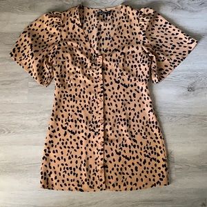 Boohoo polka dot dress